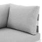 Harmony Sunbrella Outdoor Patio Aluminum Loveseat, EEI-4964 FredCo