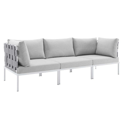 Harmony Sunbrella Outdoor Patio Aluminum Sofa, EEI-4968 FredCo