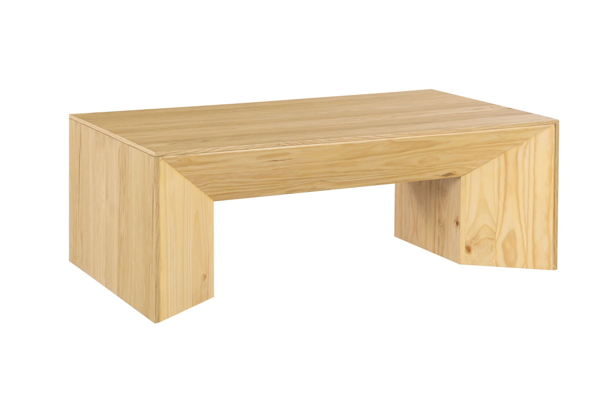 Harold Natural Oak Finish Coffee Table FredCo