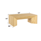 Harold Natural Oak Finish Coffee Table FredCo