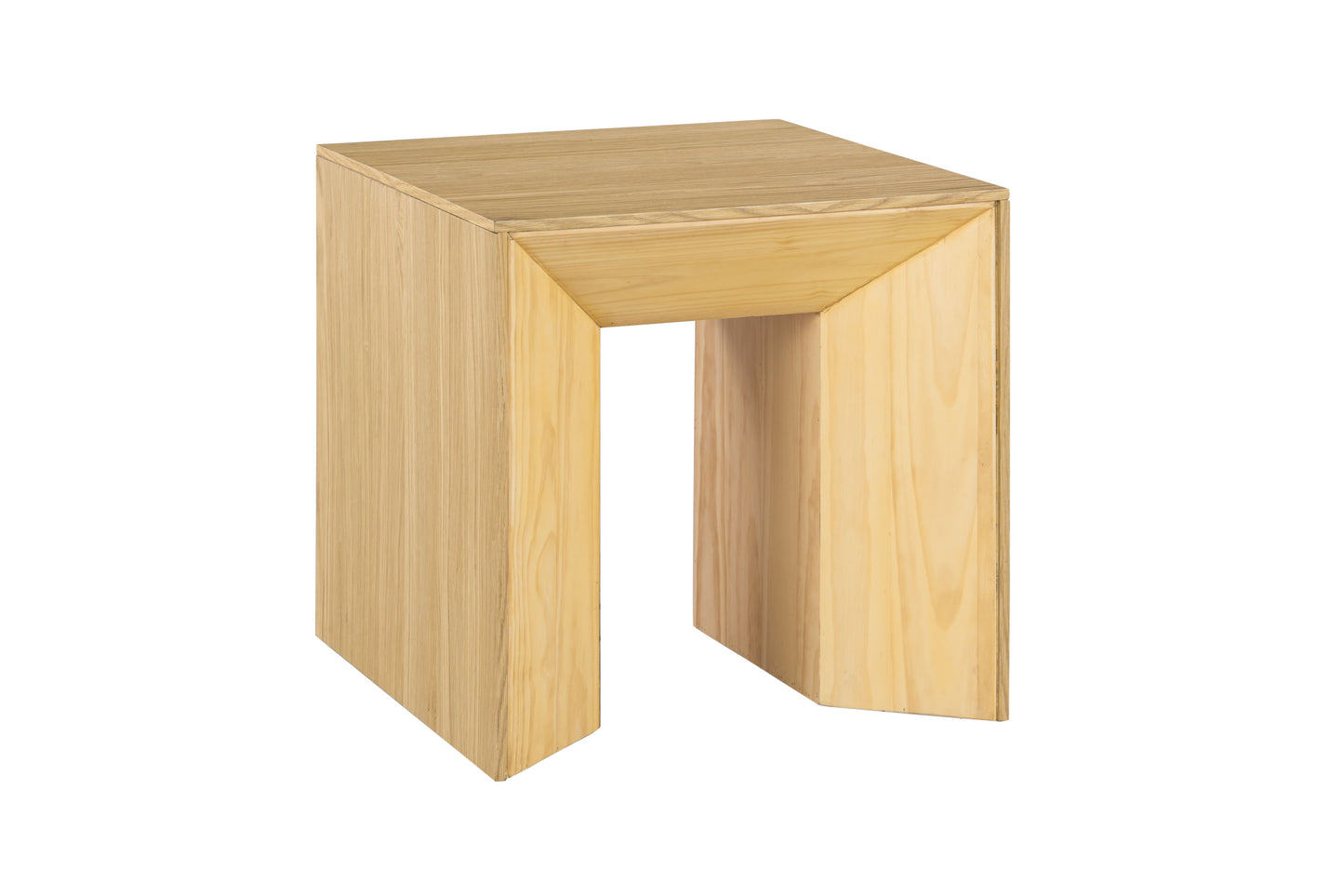Harold Natural Oak Finish End Table FredCo