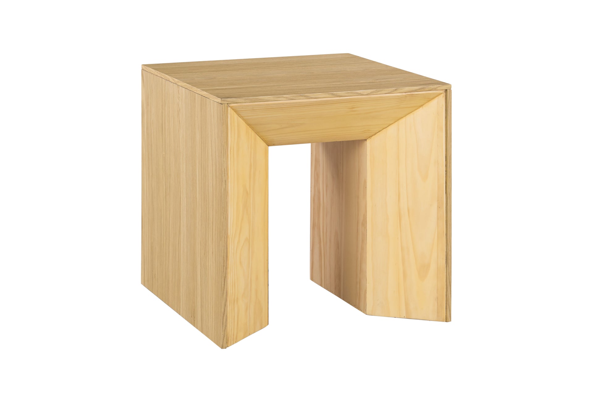 Harold Natural Oak Finish End Table FredCo