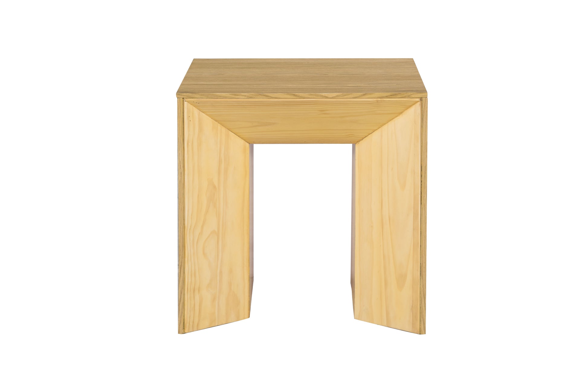 Harold Natural Oak Finish End Table FredCo