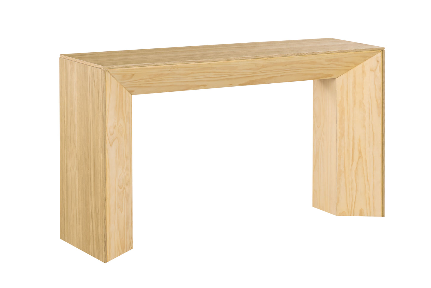 Harold Natural Oak Finish Sofa Table FredCo