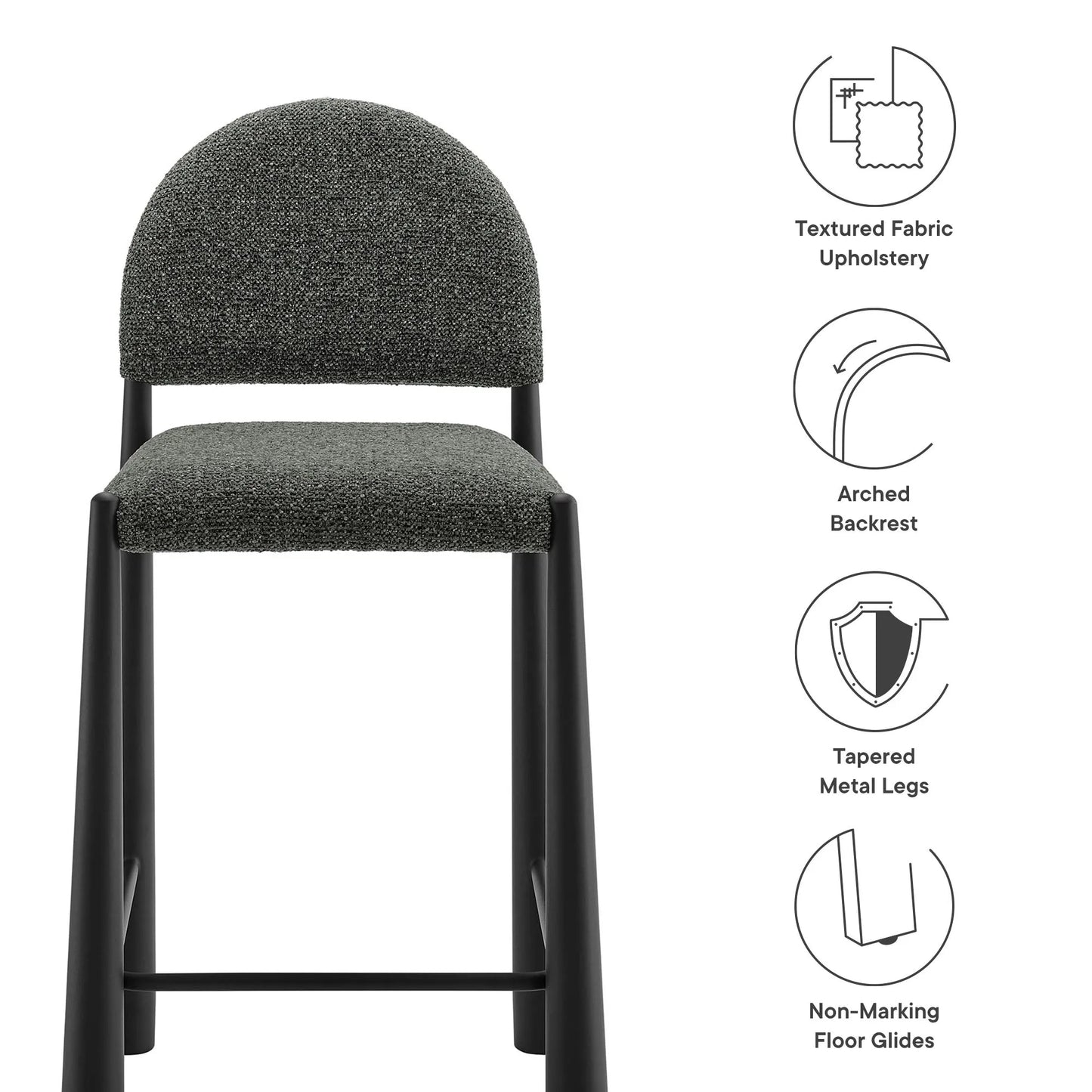 Hayley Upholstered Fabric Counter Stool by Modway EEI-7221 FredCo