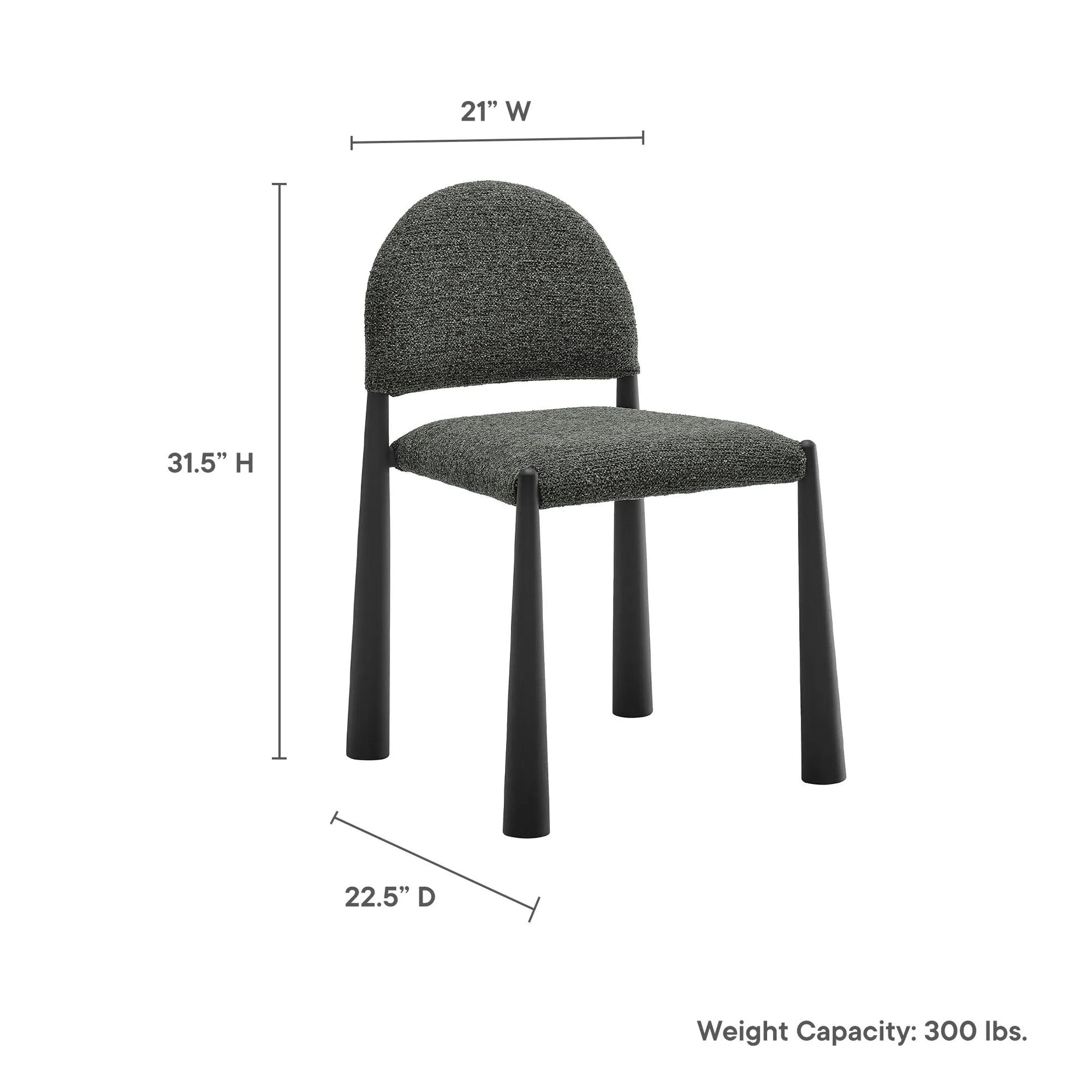 Hayley Upholstered Fabric Dining Side Chair by Modway EEI-7220 FredCo
