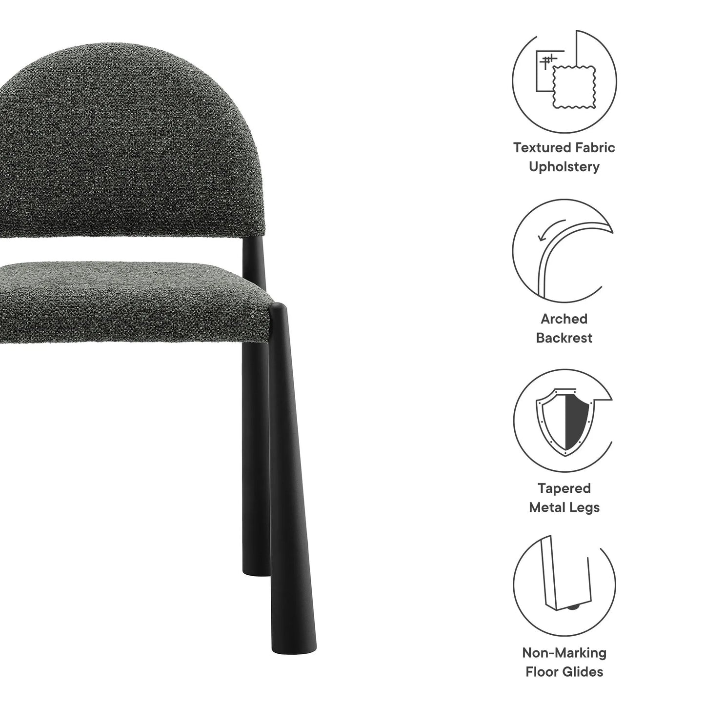 Hayley Upholstered Fabric Dining Side Chair by Modway EEI-7220 FredCo