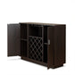 Hazen Espresso Finish Wine Cabinet FredCo