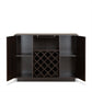 Hazen Espresso Finish Wine Cabinet FredCo