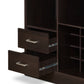 Hazen Espresso Finish Wine Cabinet III FredCo