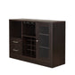 Hazen Espresso Finish Wine Cabinet III FredCo