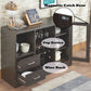 Hazen Espresso Finish Wine Cabinet III FredCo
