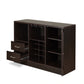 Hazen Espresso Finish Wine Cabinet III FredCo