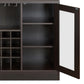 Hazen Espresso Finish Wine Cabinet III FredCo