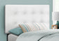 Headboard - Twin White Leather-LOOK HEADBOARD ONLY FredCo