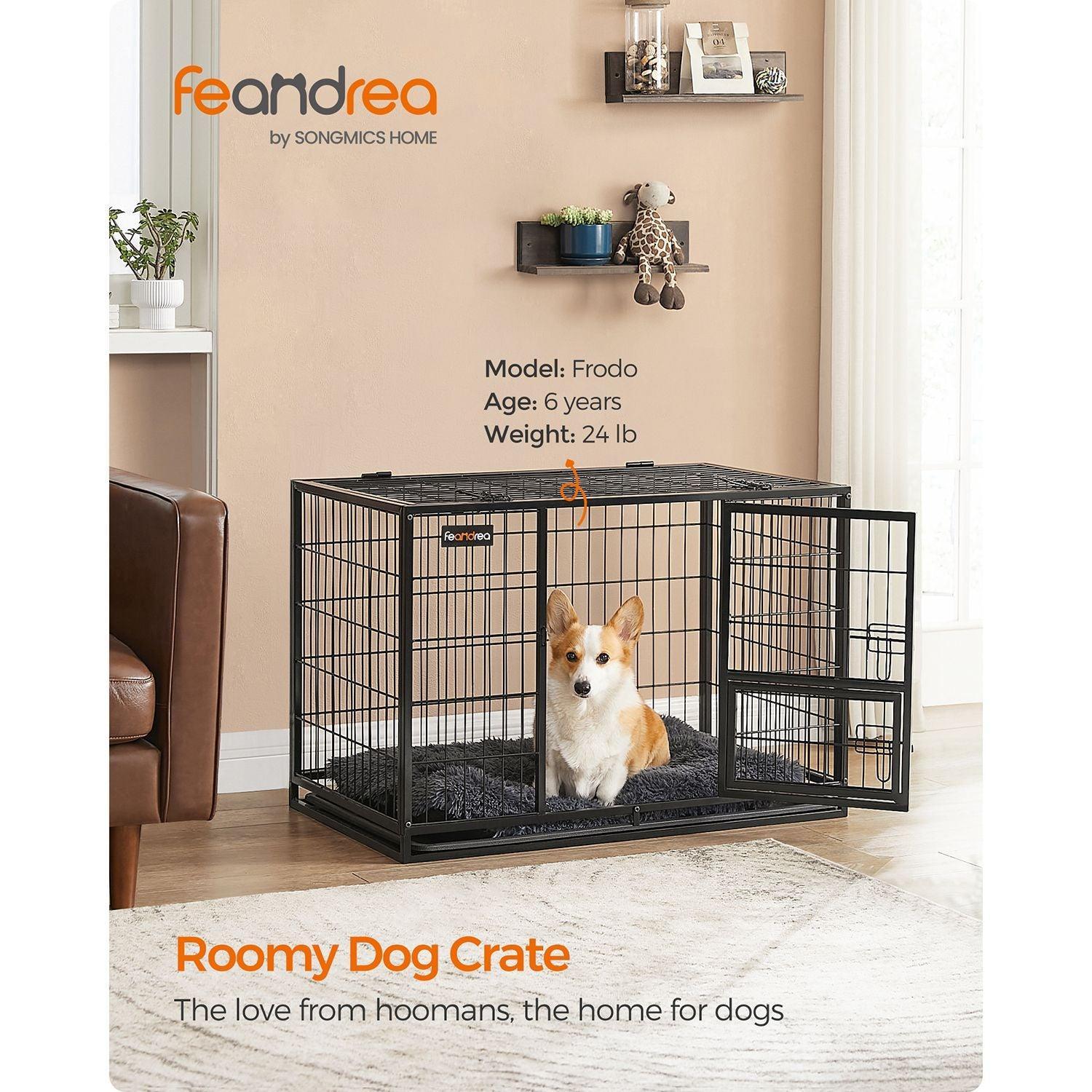Heavy-Duty Dog Crate 36.4 x 22.6 x 25.2 Inches FredCo