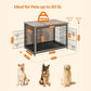 Heavy-Duty Dog Crate Furniture Greige FredCo