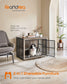 Heavy-Duty Dog Crate Furniture Heather Greige FredCo
