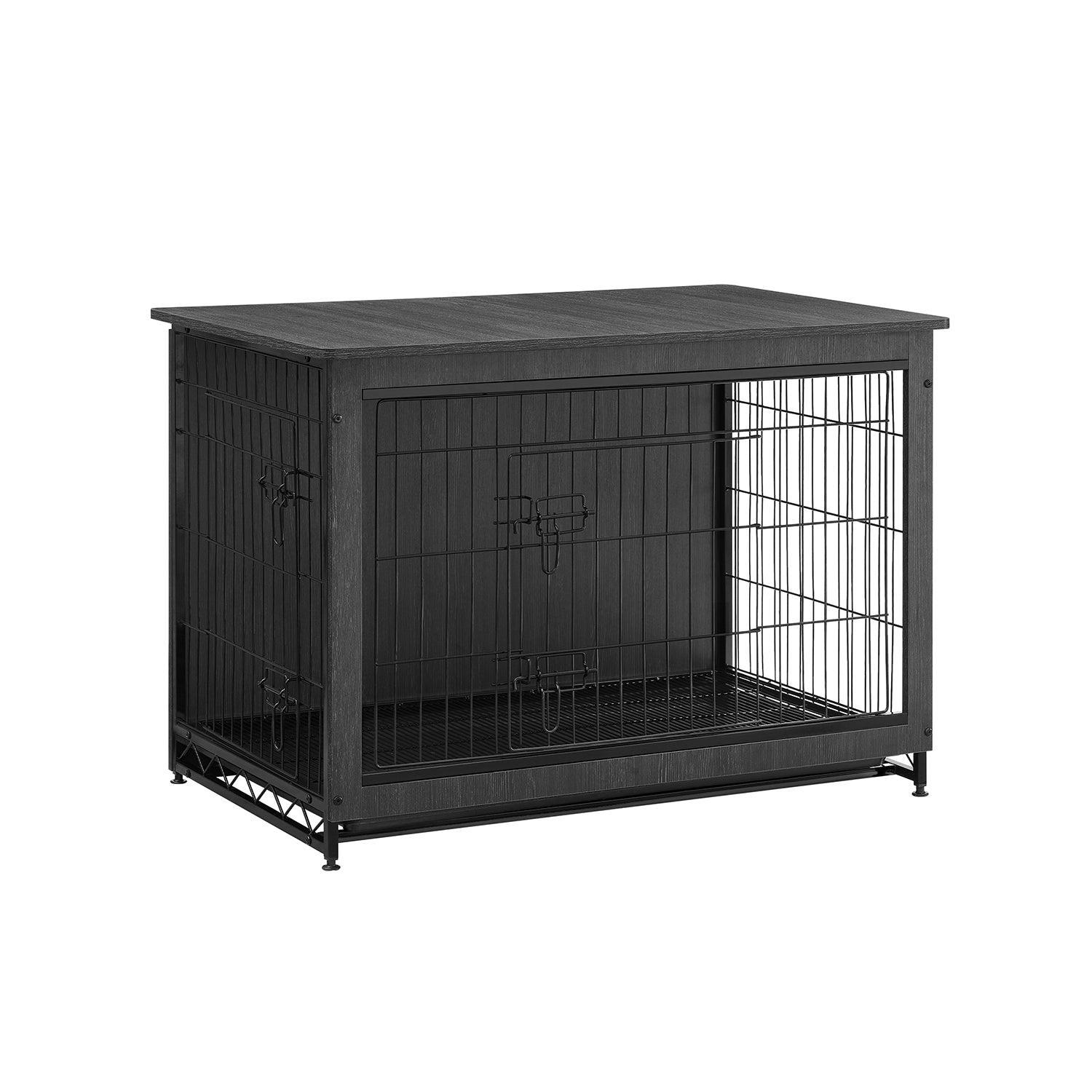 Heavy-Duty Dog Crate Furniture Ink Black FredCo