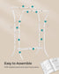 Heavy-Duty Double-Rod Clothes Rack Cloud White FredCo