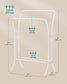 Heavy-Duty Double-Rod Clothes Rack Cloud White FredCo