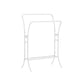 Heavy-Duty Double-Rod Clothes Rack Cloud White FredCo
