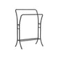Heavy-Duty Double-Rod Clothes Rack Ink Black FredCo