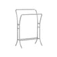 Heavy-Duty Double-Rod Clothes Rack Silver FredCo