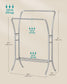 Heavy-Duty Double-Rod Clothes Rack Silver FredCo