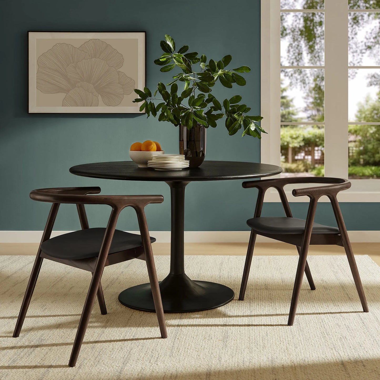 Henry Vegan Leather and Wood Dining Chair by Modway EEI-7291 FredCo