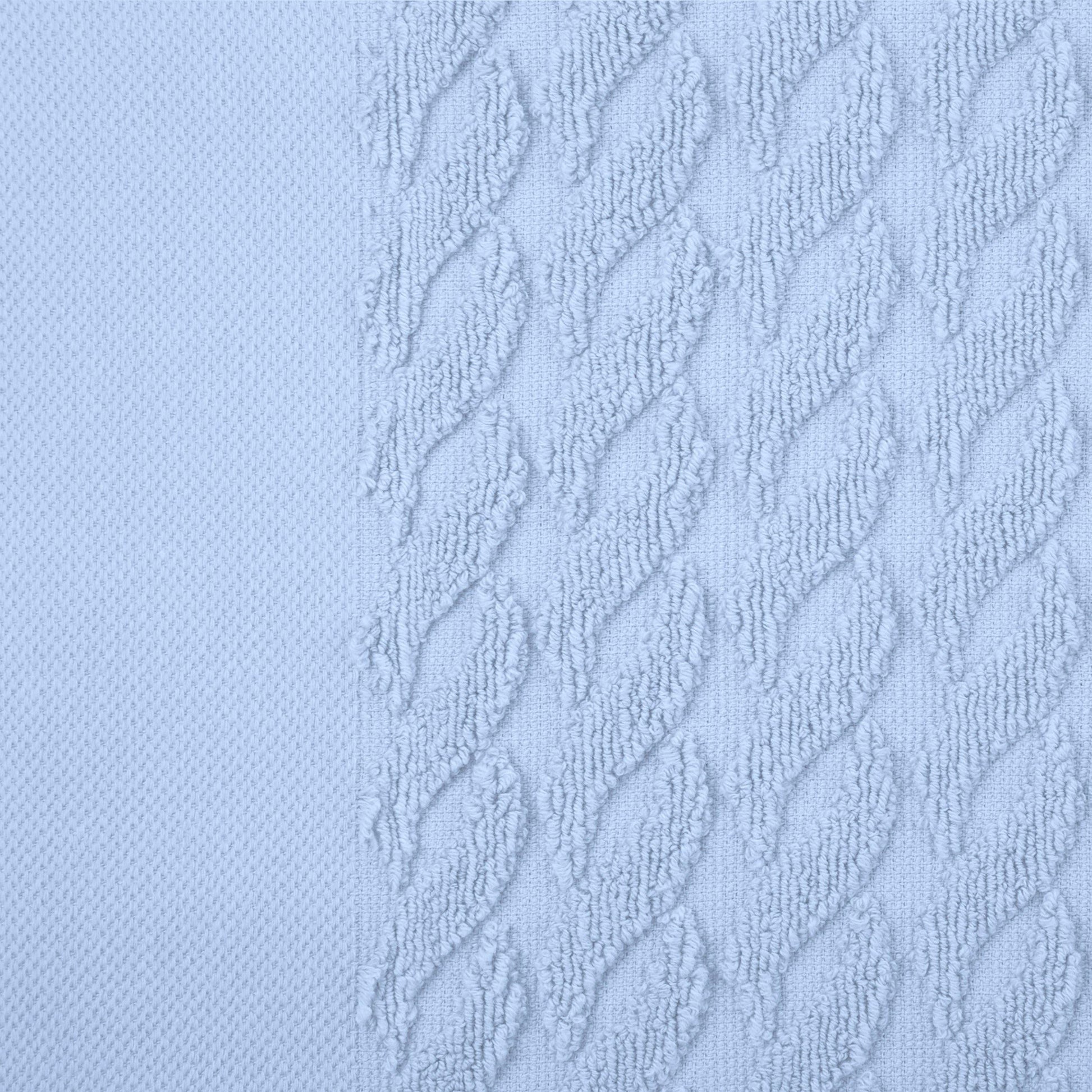 Herringbone 100% Turkish Cotton Jacquard and Solid 8-Piece Towel Set FredCo