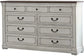 Hillcrest 5-piece Queen Panel Bedroom Set White and Dark Rum Coaster FredCo