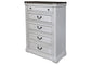 Hillcrest 5-piece Queen Panel Bedroom Set White and Dark Rum Coaster FredCo