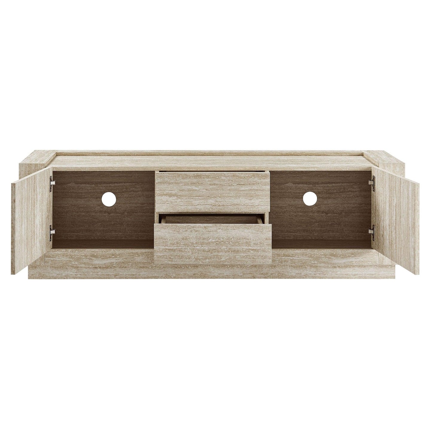 Hollis 59" Travertine TV Stand by Modway FredCo