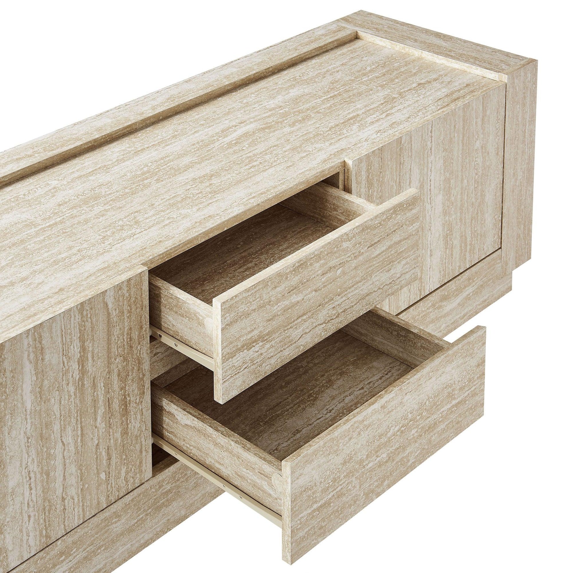 Hollis 59" Travertine TV Stand by Modway FredCo