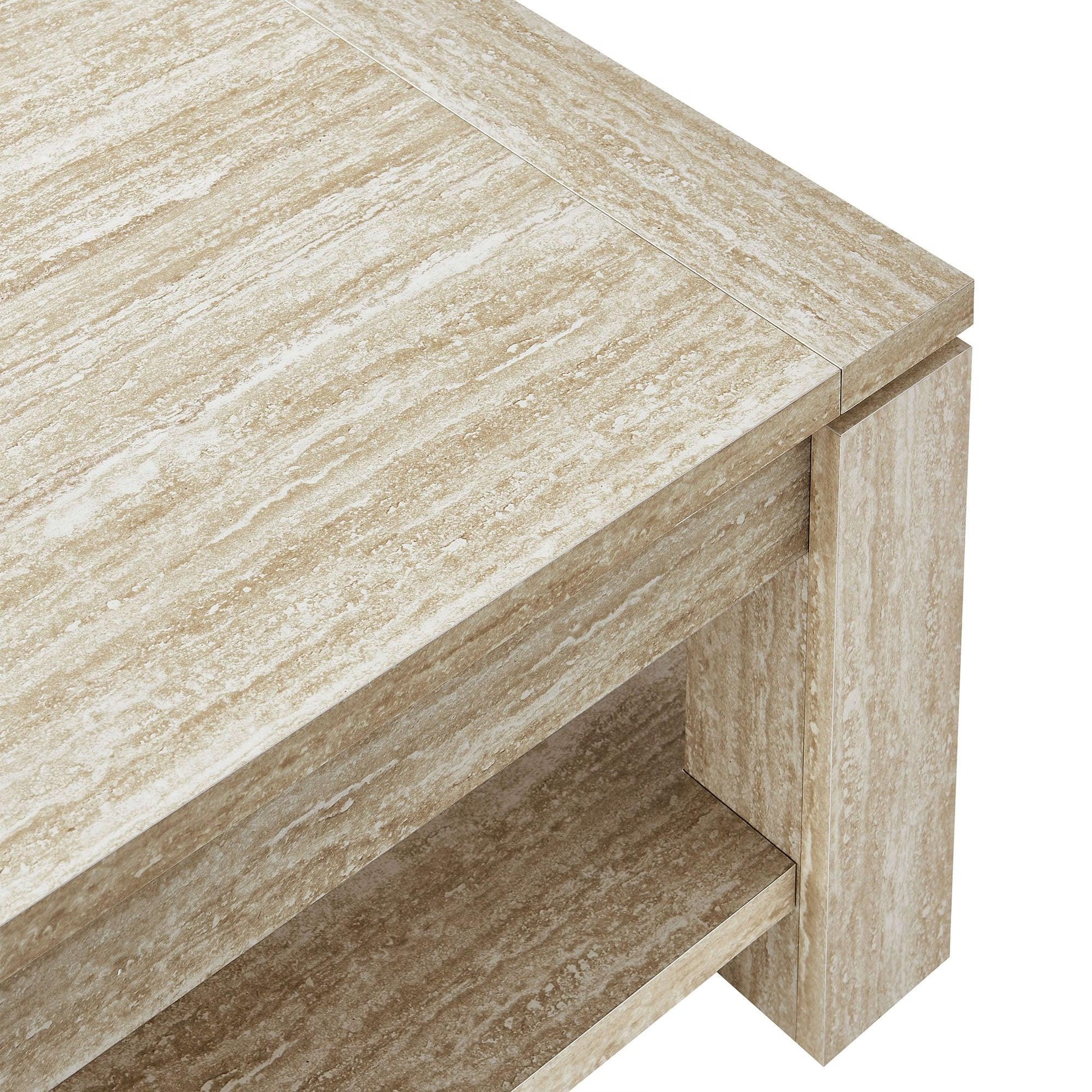 Hollis Travertine Coffee Table by Modway FredCo