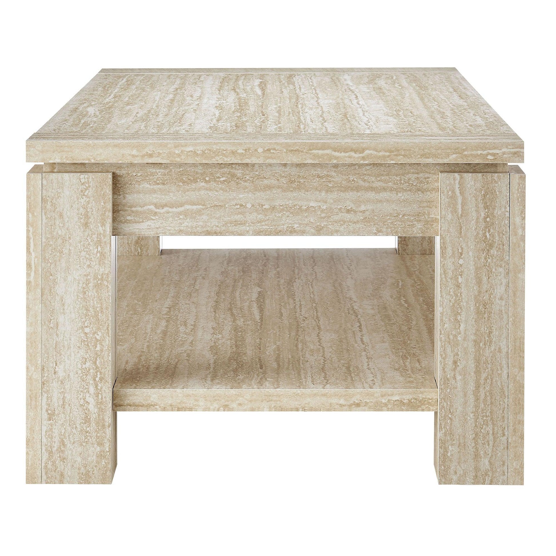 Hollis Travertine Coffee Table by Modway FredCo