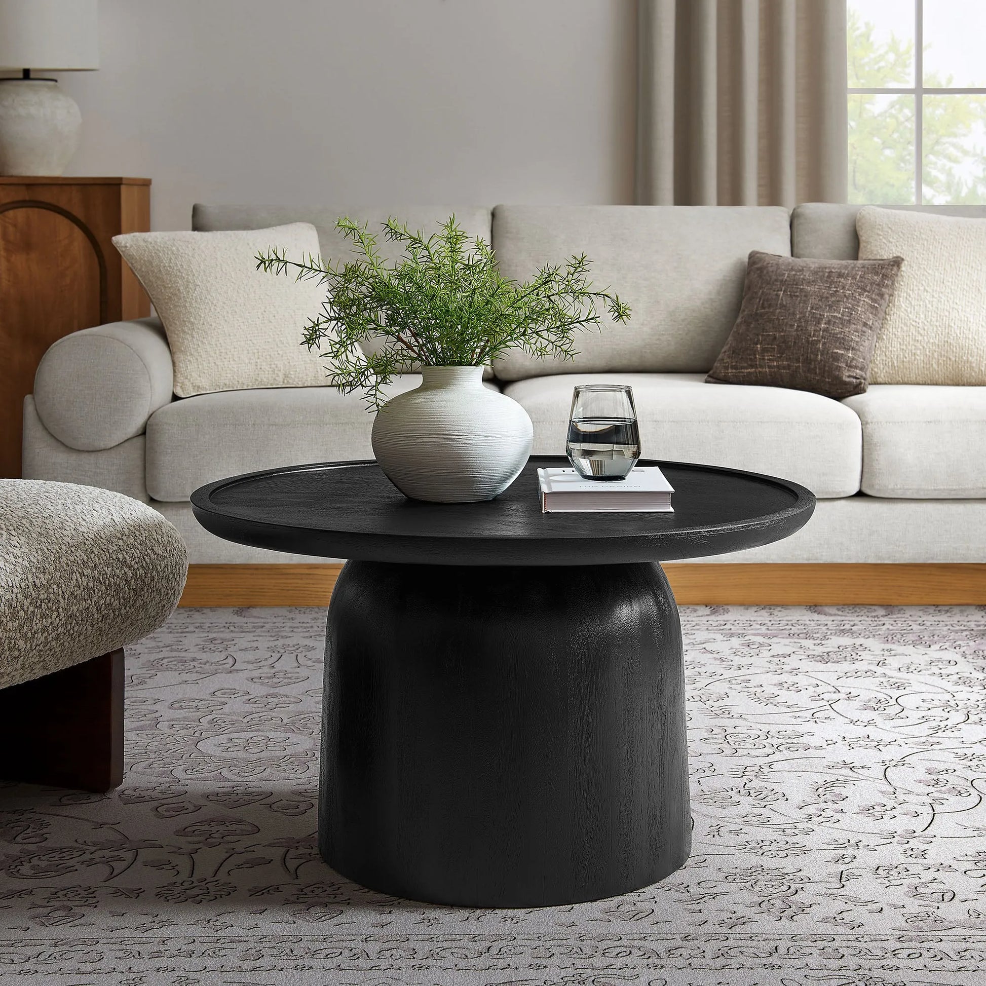 Holloway 30" Round Wood Coffee Table by Modway EEI-7144 FredCo