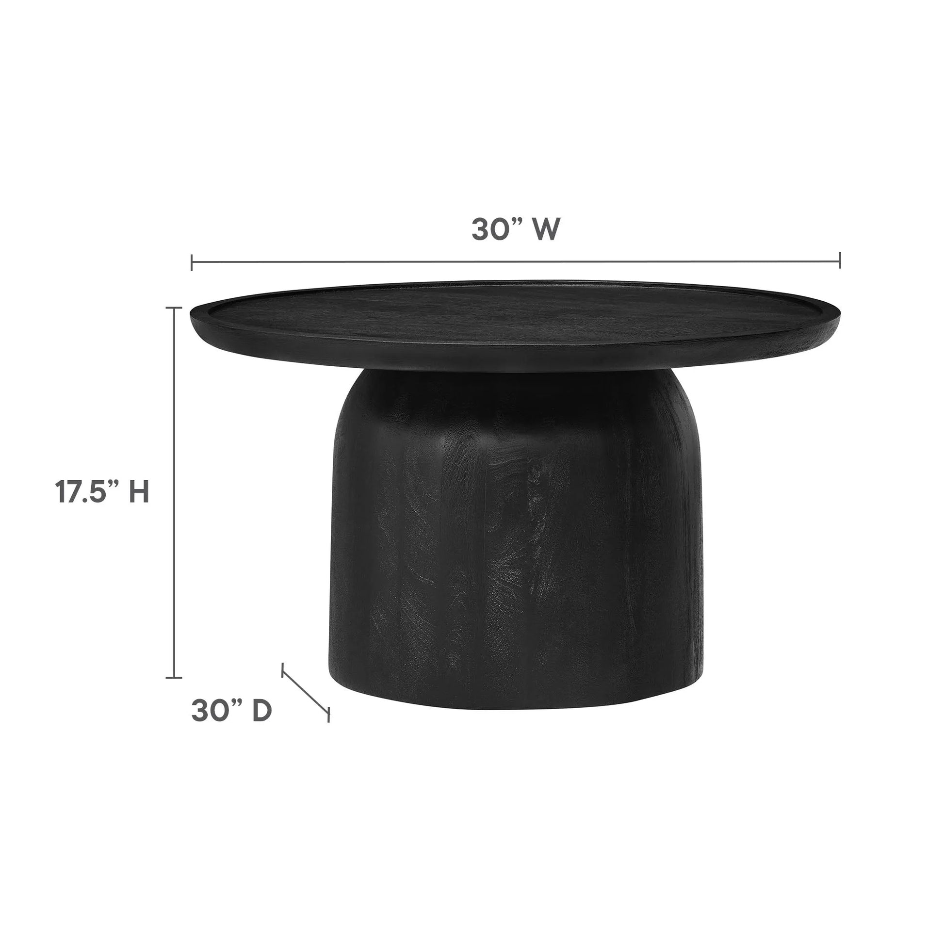 Holloway 30" Round Wood Coffee Table by Modway EEI-7144 FredCo