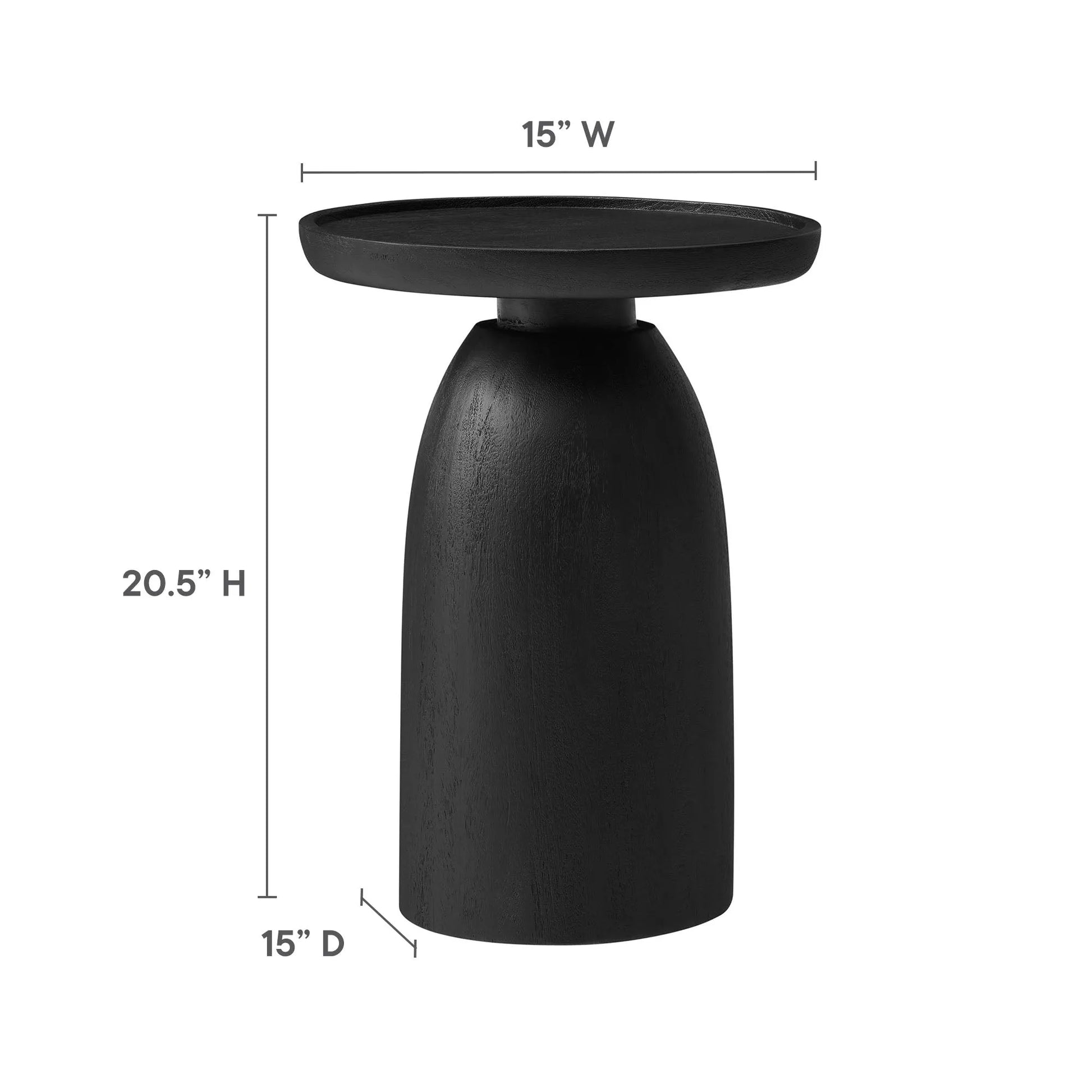 Holloway Round Wood Side Table by Modway EEI-7145 FredCo