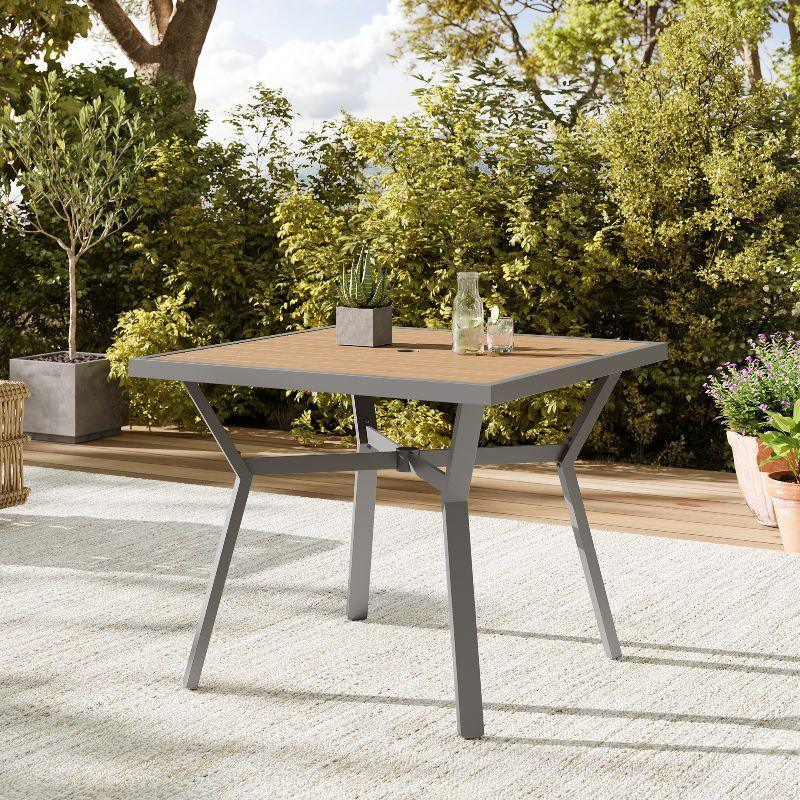 HOME Sencillo Collection - 5 Piece Patio Furniture Set, 4 Dining Chairs, 1 Dining Table FredCo