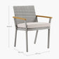 HOME Sencillo Collection - Dining Chair with Faux Wood Armrests FredCo