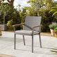 HOME Sencillo Collection - Dining Chair with Faux Wood Armrests FredCo