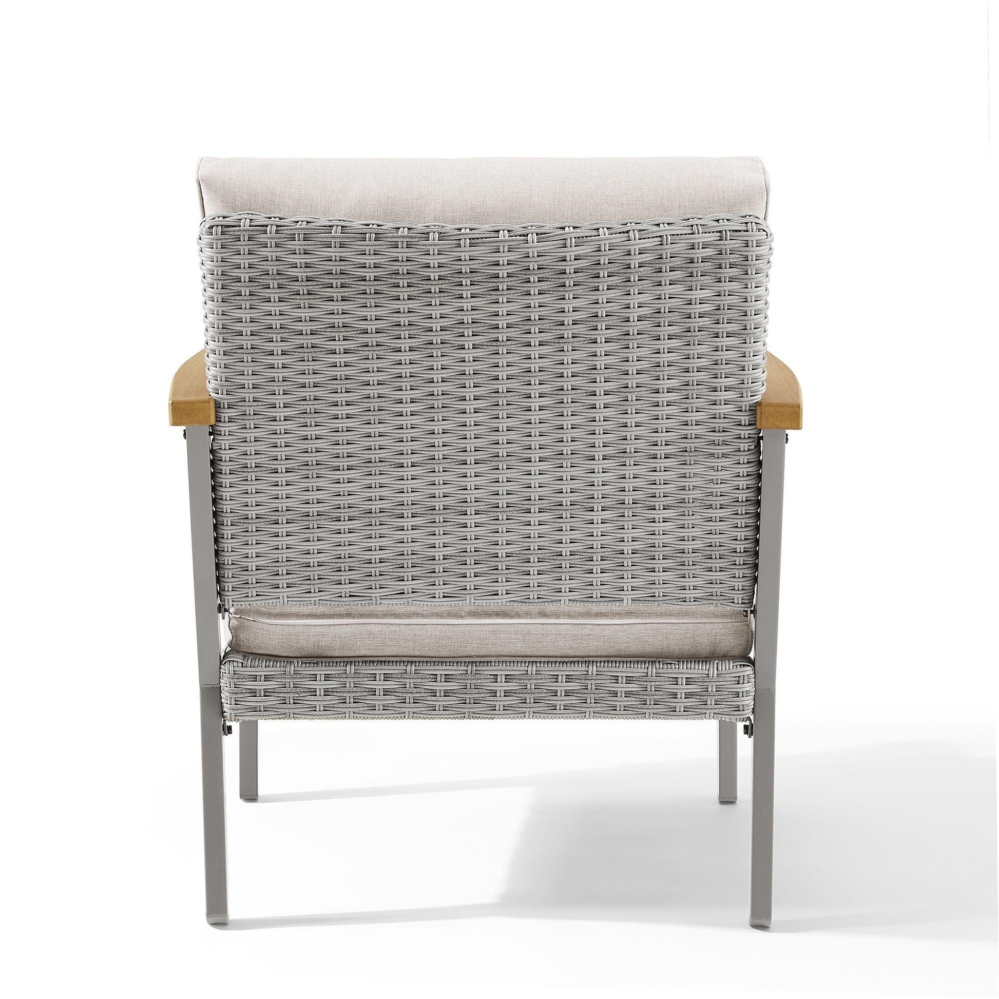 HOME Sencillo Collection - Lounge Chair with Faux Wood Armrests FredCo