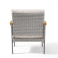 HOME Sencillo Collection - Lounge Chair with Faux Wood Armrests FredCo