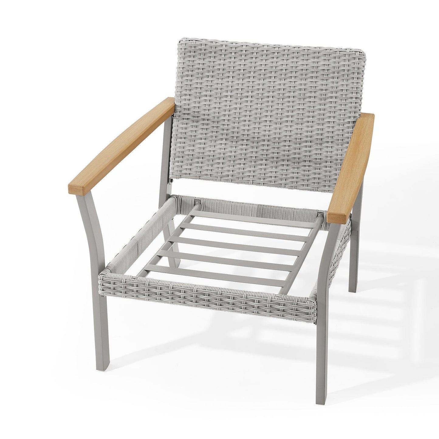 HOME Sencillo Collection - Lounge Chair with Faux Wood Armrests FredCo