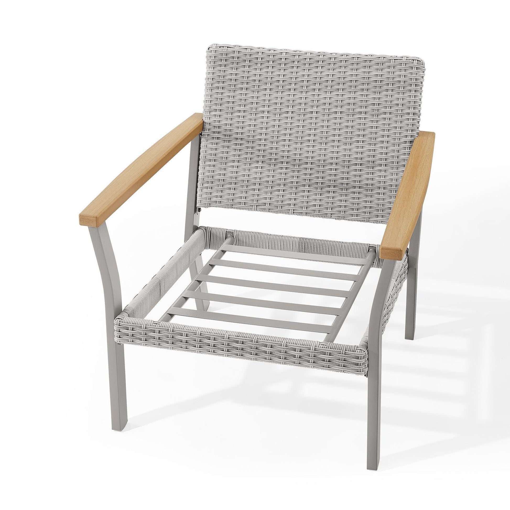 HOME Sencillo Collection - Lounge Chair with Faux Wood Armrests FredCo