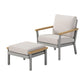 HOME Sencillo Collection - Patio Furniture Set, Patio Chair with Ottoman FredCo
