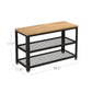 Honey Brown Shoe Bench FredCo
