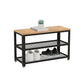 Honey Brown Shoe Bench FredCo